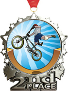 2nd Place Star Frame Insert Medal
