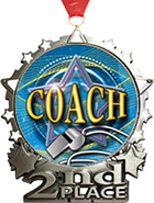 2nd Place Star Frame Insert Medal