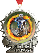 2nd Place Star Frame Insert Medal