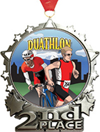 2nd Place Star Frame Insert Medal