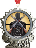 2nd Place Star Frame Insert Medal