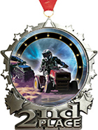 2nd Place Star Frame Insert Medal