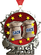 2nd Place Star Frame Insert Medal