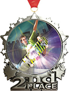 2nd Place Star Frame Insert Medal