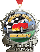 2nd Place Star Frame Insert Medal