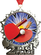 2nd Place Star Frame Insert Medal