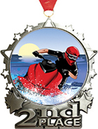 2nd Place Star Frame Insert Medal