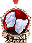 3rd Place Star Frame Insert Medal
