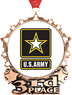 3rd Place Star Frame Insert Medal