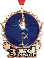3rd Place Star Frame Insert Medal