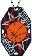 2 inch Basketball Street Tag