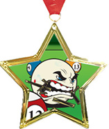 Star-Shaped Insert Medal