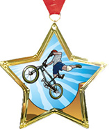 Star-Shaped Insert Medal