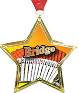 Star-Shaped Insert Medal