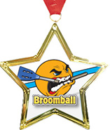 Star-Shaped Insert Medal