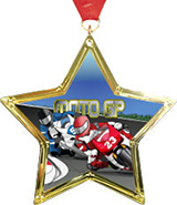 Star-Shaped Insert Medal