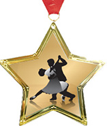 Star-Shaped Insert Medal [2.75 inch]