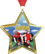 Star-Shaped Insert Medal
