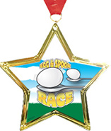 Star-Shaped Insert Medal