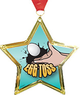 Star-Shaped Insert Medal