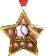 Star-Shaped Insert Medal