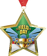 Star-Shaped Insert Medal