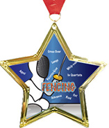 Star-Shaped Insert Medal