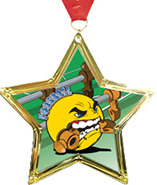 Star-Shaped Insert Medal