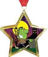 Star-Shaped Insert Medal
