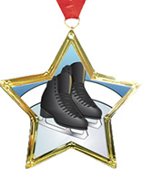 Star-Shaped Insert Medal
