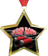 Star-Shaped Insert Medal