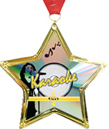 Star-Shaped Insert Medal