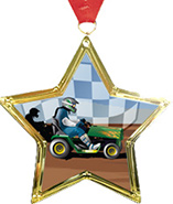 Star-Shaped Insert Medal