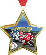 Star-Shaped Insert Medal