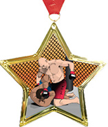 Star-Shaped Insert Medal