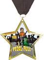 Star-Shaped Insert Medal
