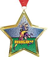 Star-Shaped Insert Medal