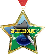 Star-Shaped Insert Medal