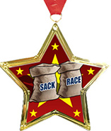 Star-Shaped Insert Medal