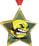 Star-Shaped Insert Medal [2.75 inch]