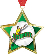 Star-Shaped Insert Medal