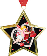 Star-Shaped Insert Medal