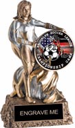 Personalized Insert Super Hero Resin Trophy