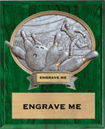 Bowling Sport Legend Oval Plaque - Male [10.5 x 13] large