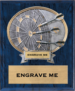 Darts Sport Legend Oval Plaque [10.5 x 13] large