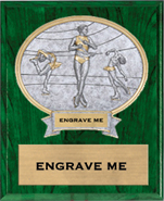 Figure Skating Sport Legend Oval Plaque Female [large]