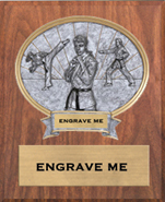 Martial Arts Sport Legend Oval Plaque - Female