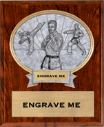 Martial Arts Sport Legend Oval Plaque - Male [10.5 x 13] large