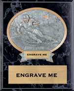 Skiing Sport Legend Oval Plaque - Female