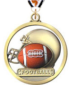 Football Rubber Game Ball Medal